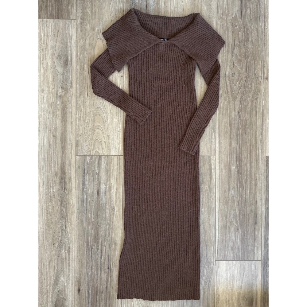 Nasty‎ Gal Off The Shoulder Maxi Dress Quiet Luxury Elevated Chic Equestrian